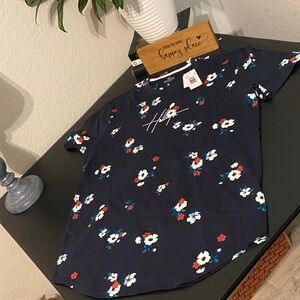 Hollister Floral Navy T-Shirt